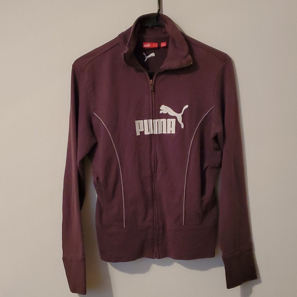 Children's puma jacket/ chocolate colored.